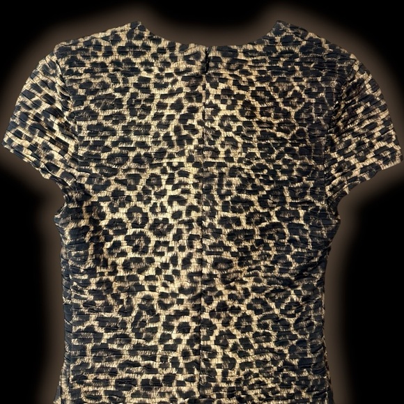Torn by Ronny Kobo ‘Kaitlyn’ Leopard Print Pleated Mini Dress Size XS - Picture 11 of 16